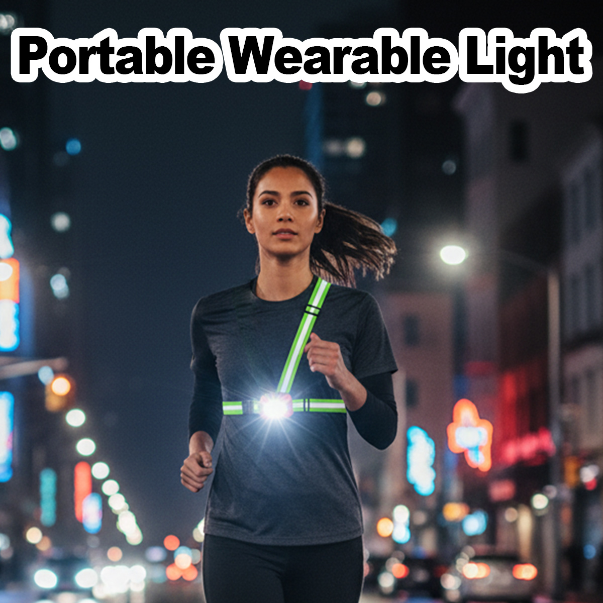 Running Gear Night - Running Light USB Rechargeable Waterproof Lightweight