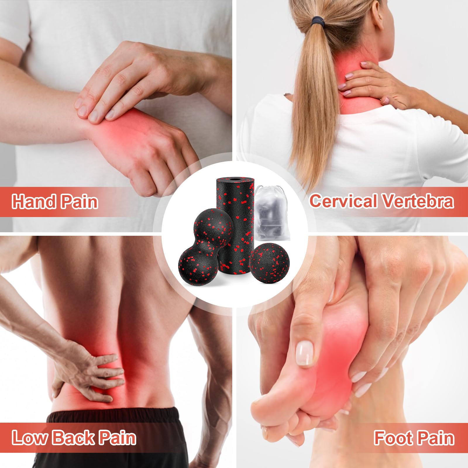 Hollow Yoga Roller Massage Pea - огляд і ціна Muscle Roller Stick