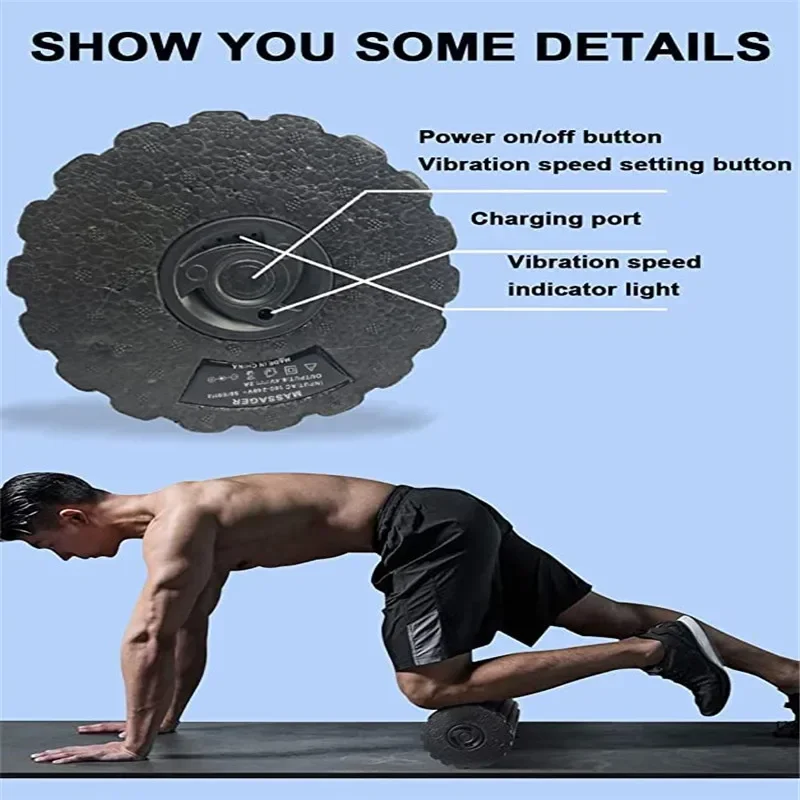4-Speed Vibrating Electric Yog - огляд і ціна Muscle Roller Stick